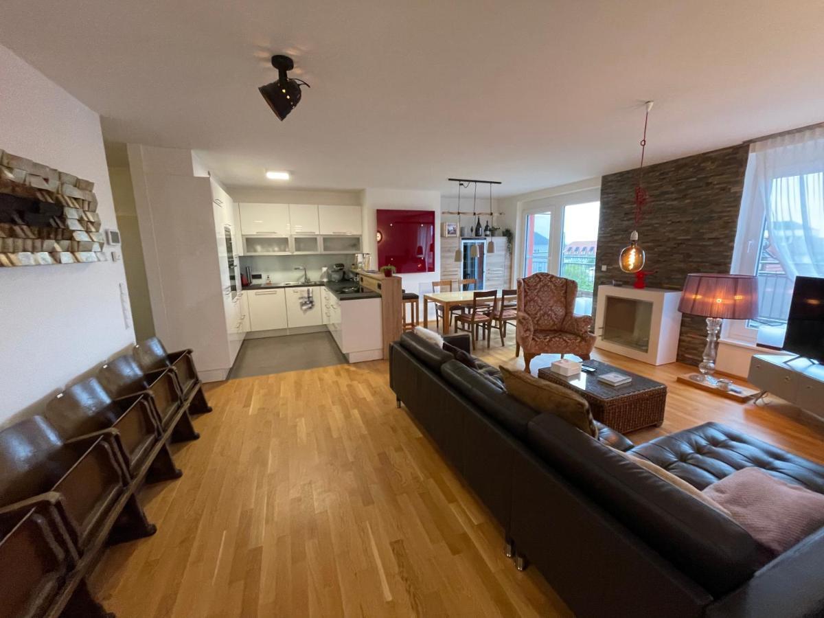 Penthouse Wohnung Am Radweg Mit Dachterasse Вайдхофен-ан-дер-Тая Екстериор снимка